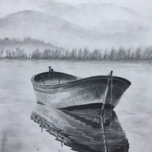 Boat Pencil Drawing