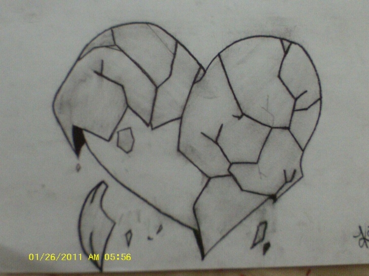 Incredible Broken Heart Pencil Sketch Easy Heart Drawings - Dr. Odd | Artwork Ideas In 2019 | Sad Drawings Picture