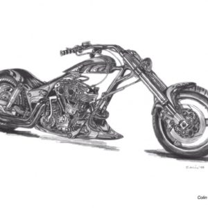 Harley Davidson Pencil Drawings