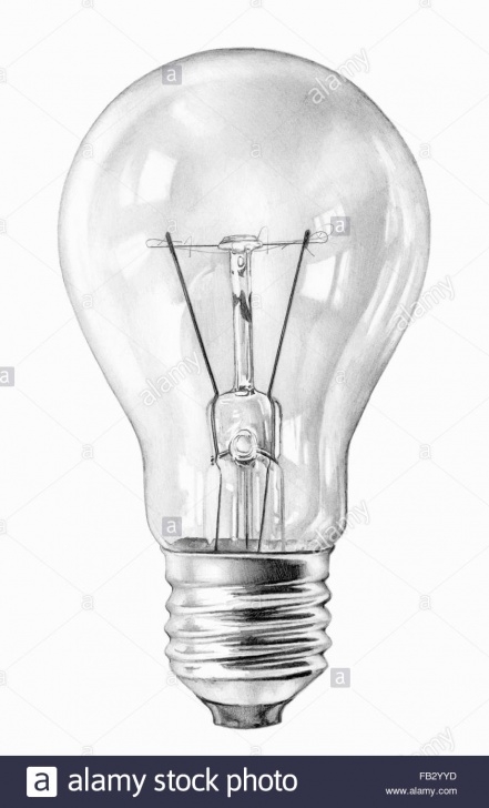 Incredible Light Bulb Pencil Drawing Lessons Close Up Pencil Drawing Of Filament Light Bulb Stock Photo: 92878897 Pic