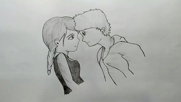 Incredible Love Couple Sketch Art Tutorials How To Draw Couple Love Scene With Pencil Sketch Step By Step Pics