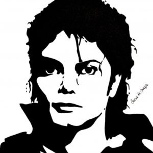 Michael Jackson Stencil Art