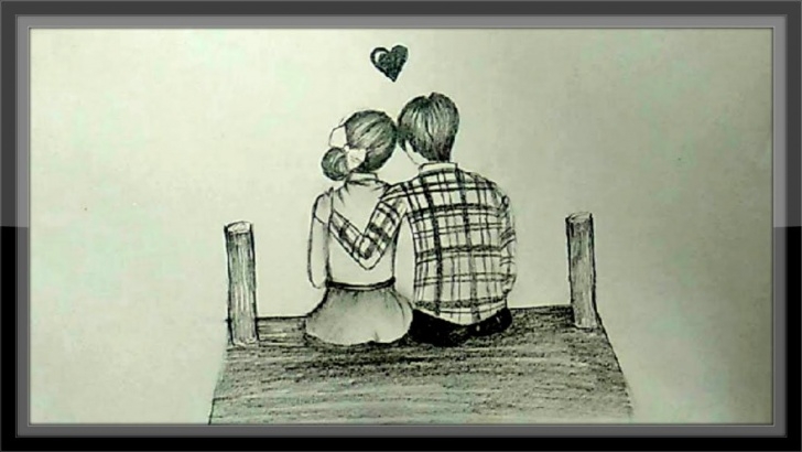Incredible Pencil Couple Sketch Easy Cute Love Drawings Of Romantic Couple In Pencil Pencil Image