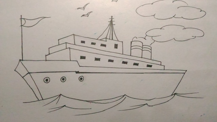 Incredible Pencil Drawing Ship Easy How To Draw A Ship Step By Step Tutorial For Kids Photos