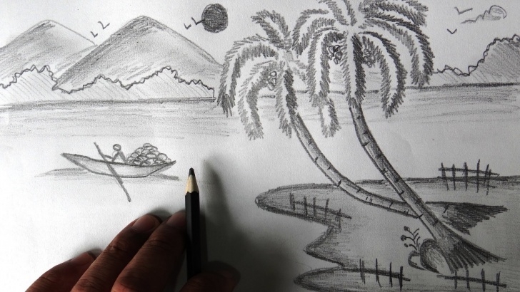 Incredible Pencil Drawings Of Nature Step By Step Free Drawing Pictures Of Nature Step By Step And Pencil Drawings Of Picture