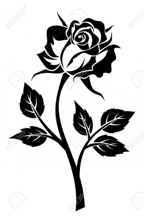 Incredible Stencil Art Rose Tutorials Pin By Mei On Flower Art | Rose Stencil, Stencils, Rose Clipart Pictures