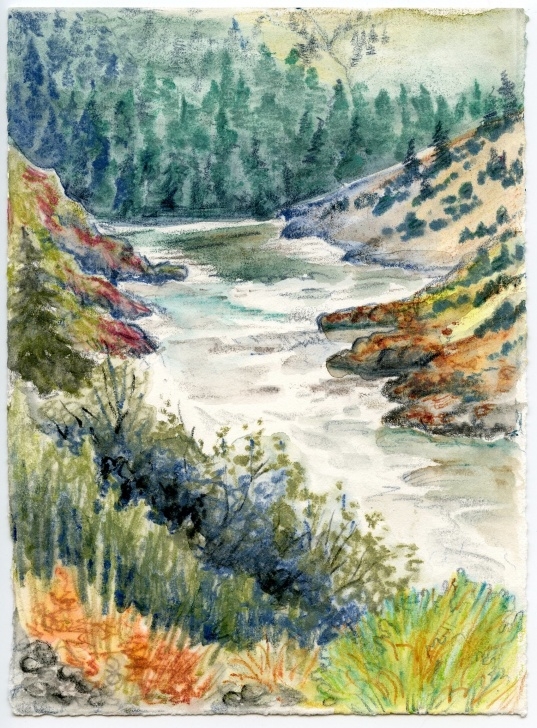 Incredible Watercolor Pencil Landscape Step by Step Technique Of The Week — Watercolour Pencils | Karen Gillmore Art Picture