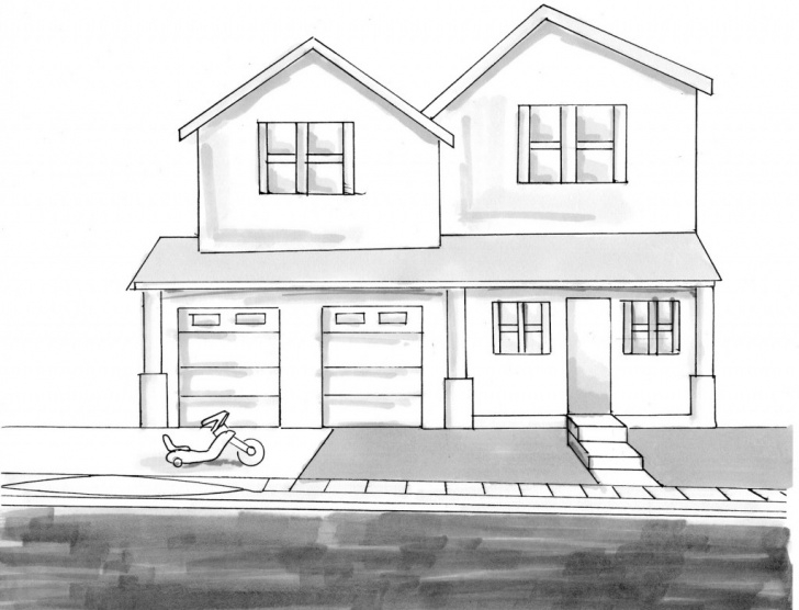 Inspiration House Pencil Drawing Tutorial House Pencil Drawing At Paintingvalley | Explore Collection Of Pictures