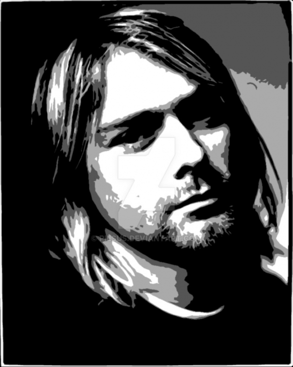 Inspiration Kurt Cobain Stencil Art Tutorials Kurt Cobain Nirvana By Pilsus On Deviantart Image