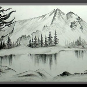 Mountain Scenery Sketch