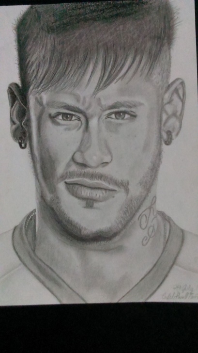 Inspiration Neymar Pencil Drawing for Beginners Pencil Drawing Of Neymar Jr. | Caleb's Drawings | Pencil Drawings Photo