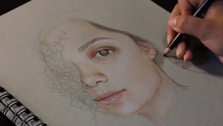 Inspiration Pencil Self Portrait Tutorial Colored Pencil Self Portrait // Harvard F.a.p. Application Pictures