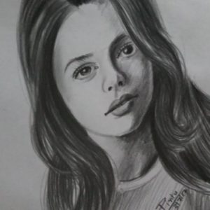 Pencil Shading Of Girl