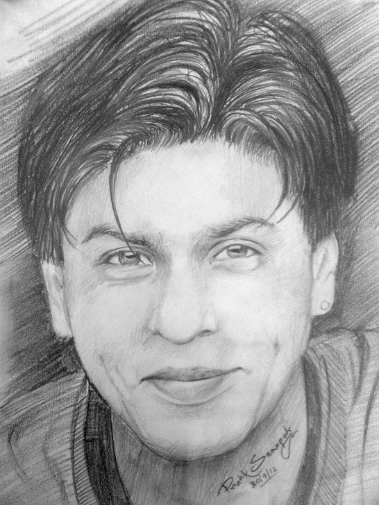 Inspiration Pencil Sketch Of for Beginners Pencil Sketch Of Shahrukh Khan | Desipainters Photo