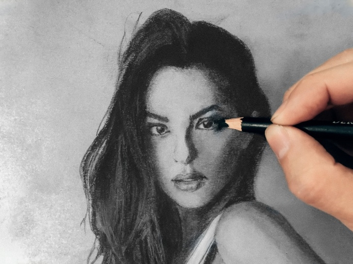 Inspiration Realistic Charcoal Drawing Step by Step Drawing A Girl - How To Draw Using Charcoal - Realistic Art — Steemit Image