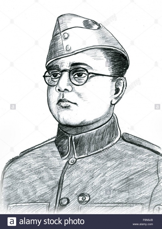 Inspiration Subhash Chandra Bose Pencil Drawing Tutorials Netaji Subhash Chandra Bose Sketch Stock Photos & Netaji Subhash Pics