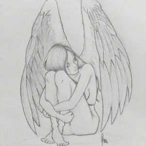 Angel Pencil Sketch