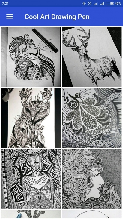 Inspiring Cool Pen Art for Beginners Cool Art Drawing Pens For Android - Apk Download Picture