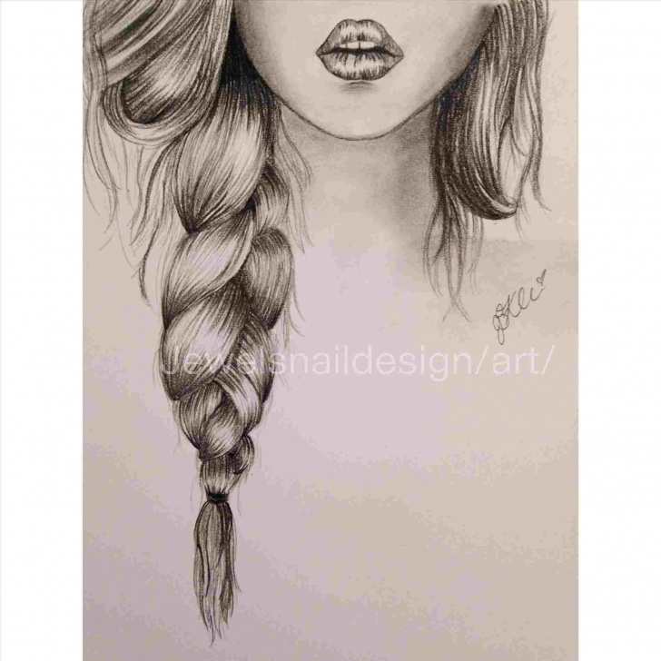 Inspiring Hair Pencil Sketch Techniques for Beginners Long Hair Pencil Sketch Of Girl Picture