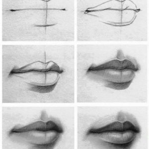 Mouth Pencil Drawing