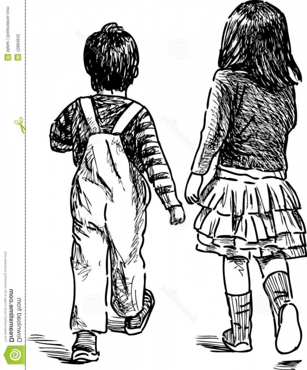 Inspiring Pencil Sketch Of Brother And Sister Tutorials Brother And Sister Drawing At Paintingvalley | Explore Pictures