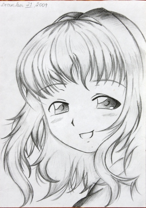 Inspiring Pencil Sketch Of Cute Girl Step by Step Cute Girl Sketch Images At Paintingvalley | Explore Collection Photos