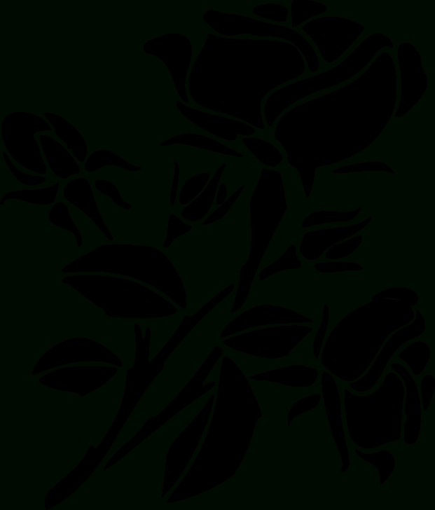 Inspiring Stencil Art Rose Tutorials Stencil Drawing Art - Rose Outline Png Download - 1726*2024 - Free Pics