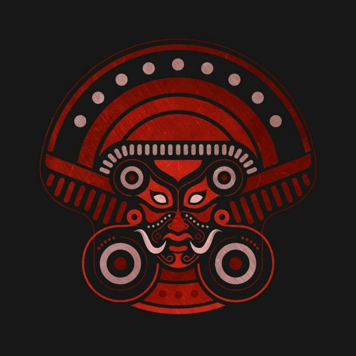 Inspiring Theyyam Pencil Drawing Techniques Agam Logo. Theyyam Influence | Theyyam In 2019 | Kerala Mural Picture