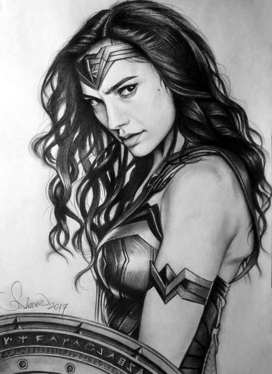 Inspiring Woman Pencil Drawing Ideas Pencil Drawing Wonder Woman By Serkanpainter | Wonder Woman | Wonder Pics