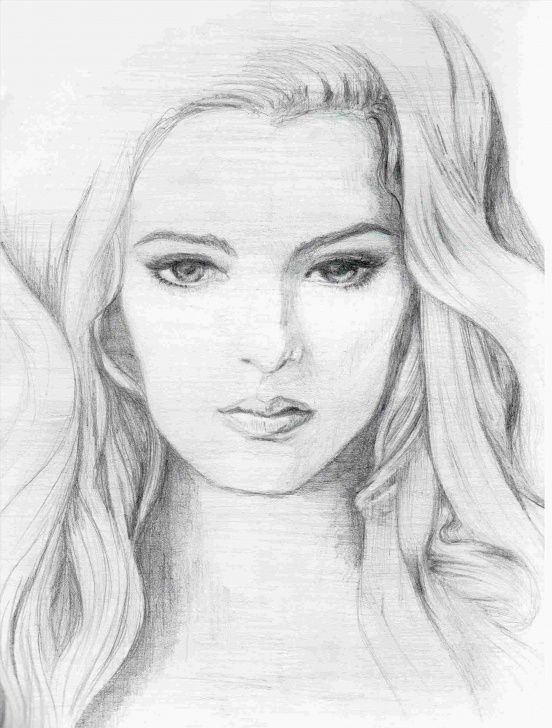 Interesting Beautiful Lady Sketch for Beginners Pencil Female Sketches Rhdrawingslycom Beautiful Beautiful Lady Picture
