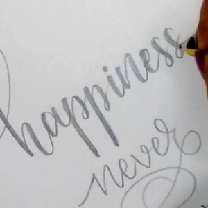 Calligraphy Using Pencil