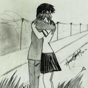 Couple Pencil Drawing