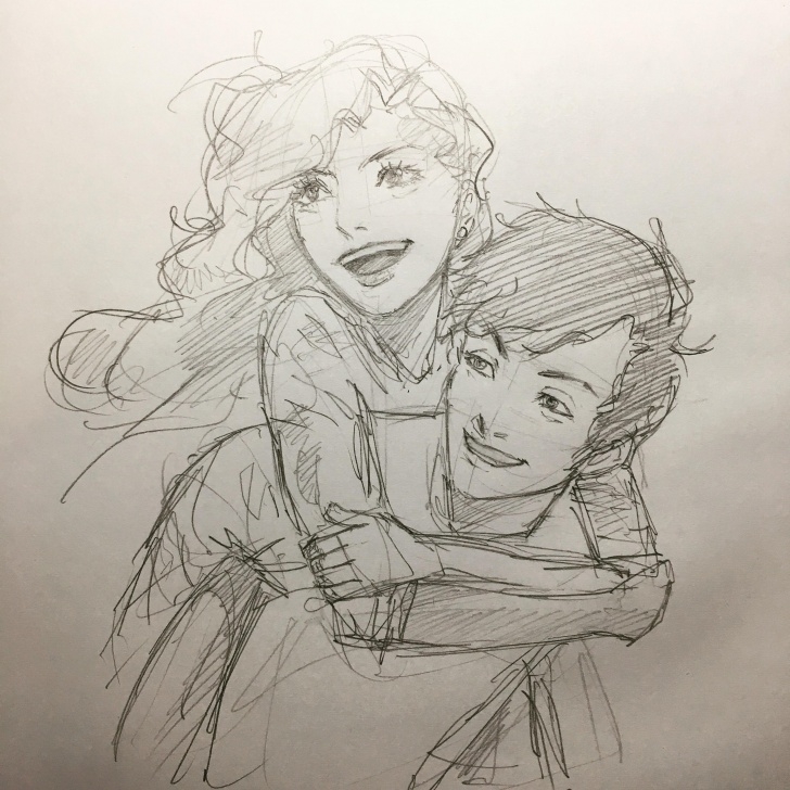 Interesting Couple Sketches To Draw Courses Happy Couple Sketch At Paintingvalley | Explore Collection Of Pictures