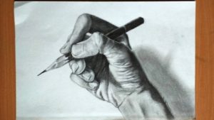 Interesting Hand Holding Pencil Drawing Ideas Drawing A Hand Holding A Pencil Images