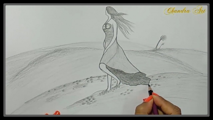 Interesting Pencil Drawings Of Nature Step By Step Techniques for Beginners Pencil Drawings Of Nature - Girl In Nature Pencil Draw Step By Step Photo