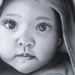 Cute Baby Pencil Sketch