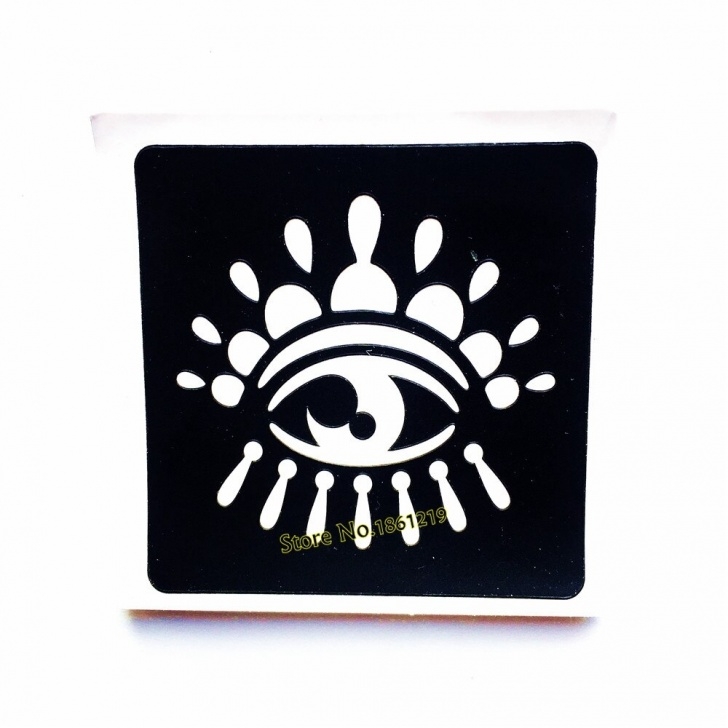 Learn Eye Stencil Art Courses Us $0.63 8% Off|Indian Eye Fake Tattoo Stencil Woman Body Art Airbrush Painting Small Henna Tatoo Sticker Stencil Template For Cream Cone-In Tattoo Pics