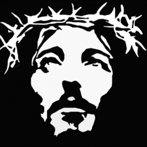 Jesus Stencil Art