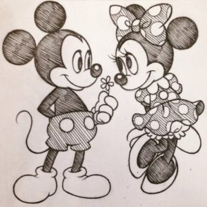 Mickey Mouse Pencil Sketch