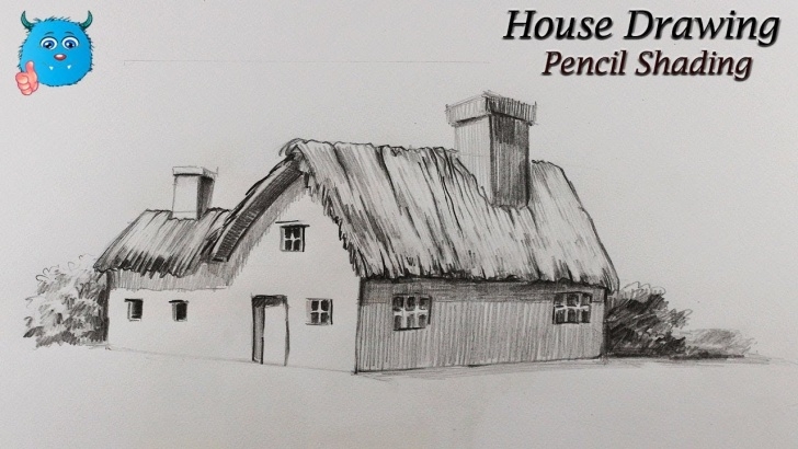 Learn Pencil Shading Drawings For Kids Tutorial How To Draw House For Kids And Beginners With Pencil Shading Easy Pic