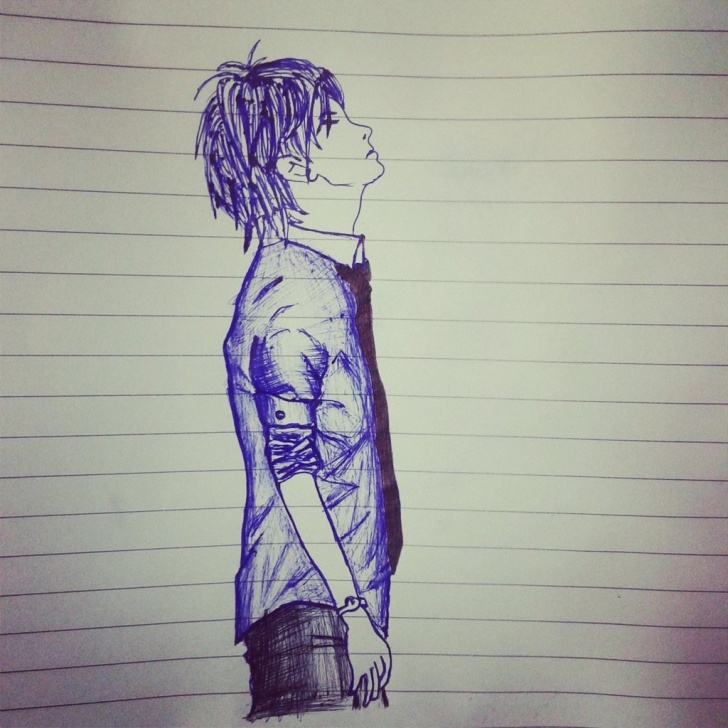 Learn Sketching Alone Boys Techniques Alone Boy Sketch Pic