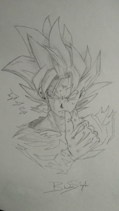 Learn Super Pencil Drawings Simple Goku Super Saiyan Dragon Ball Z Pencil Art Pencil Sketches How To Image