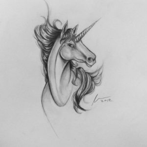 Unicorn Pencil Sketch
