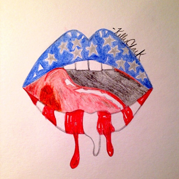 Learning Colored Pencil Projects Tutorial Colored Pencil Art Project: Bleed Red White And Blue. For Business Image