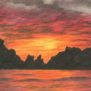 Colored Pencil Sunset