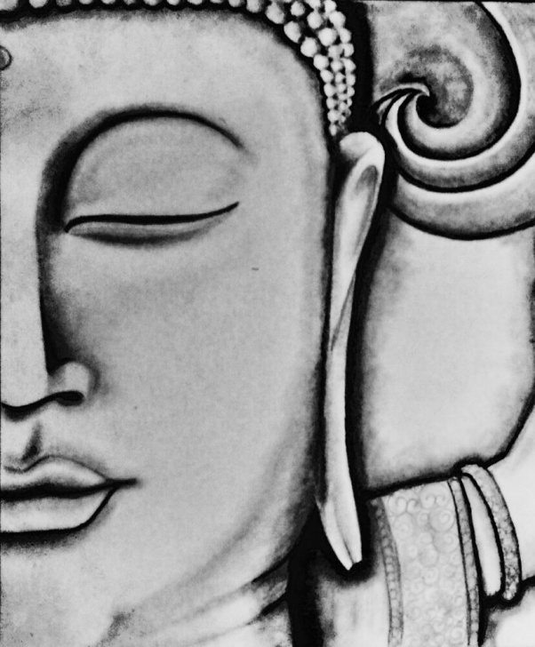 Learning Gautam Buddha Pencil Sketch Simple Drawing Pencil Buddha | Drawings & Paintings In 2019 | Buddha Picture