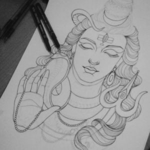 God Pencil Sketch