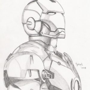 Iron Man Pencil Sketch