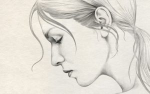 Learning Lady Pencil Sketch Free Simple Pencil Drawing Of Lady Face Side | Drawing Faces | Pencil Picture