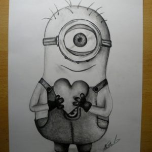 Minions Pencil Drawing